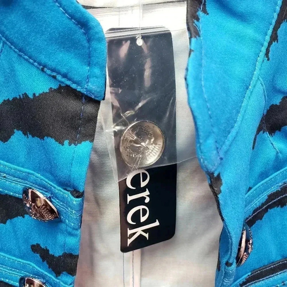 NWT Berek Blue Captain Zebra Jacket - Picture 4 of 6